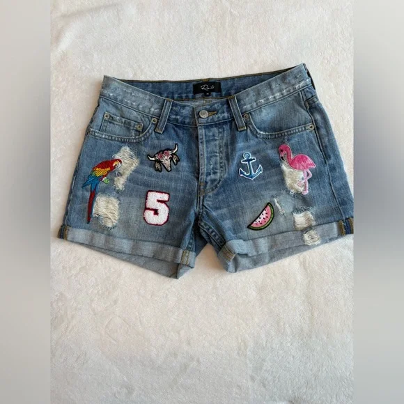 Rails Blue Jean Shorts - Size 25 - Picture 3 of 14